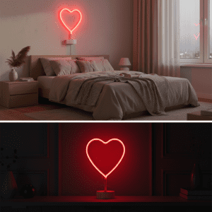 Heart Shape Neon Light For home Décor (CDYWL-2627)