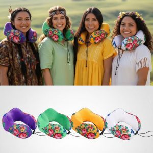 Floral Design Travel Neck Pillow -  (Floral 1005)