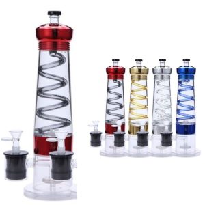 12" Electric Lava Lamp Bong with UFO Perc - Red (LQN0012)
