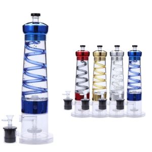 12" Electric Lava Lamp Bong with UFO Perc - Blue (LQN0012)