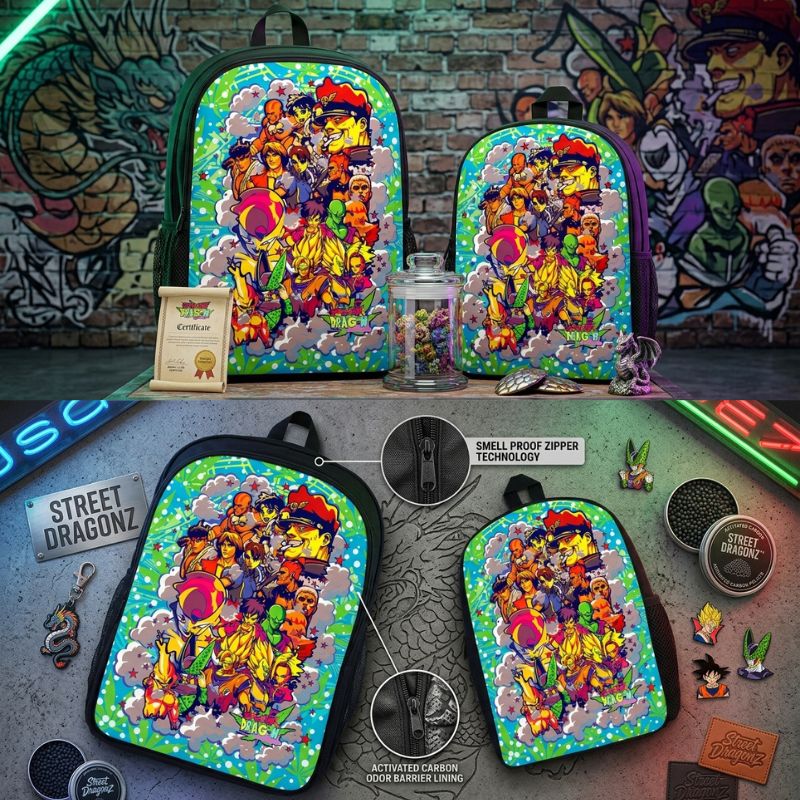 2 Set Smell Proof Backpacks | Street Dragonz - (SPB-09)