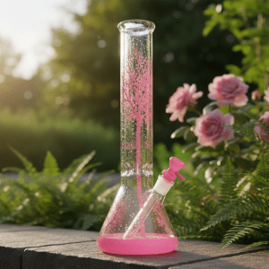 10″ Glass Tree Bong - Pink (AK063)