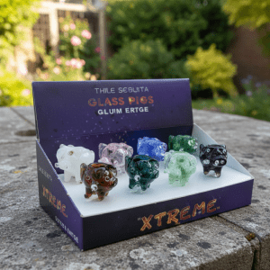 Xtreme 14mm Elephant Shape Glass Bowl Display (CC14)