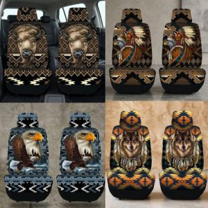 Artistic Collection Designer Graphic Plush Car Seat Cover (9716)