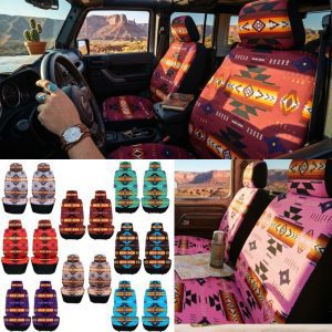 Navajo Print Front Car Seat Cover (0715)