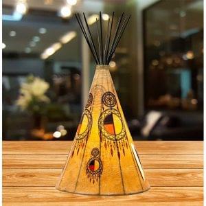 Special Edition Medicine Wheel Parchment Desk Teepee Lamp Individual - Large (LP-10023)