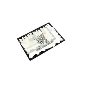 Cartoon Rectangle Silicone Dab Mat (AK2184 Black)