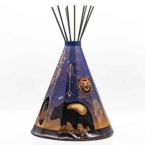 Modern Bear Parchment Desk Teepee Lamp Individual - Small (LP-10036)