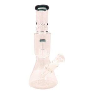 12" Beaker Base Glass Bong Tire Percolator with Inline Ash Catcher - Teal (C2244)