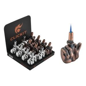 CLICKIT Middle Finger Windproof Lighter - (GH-1680)