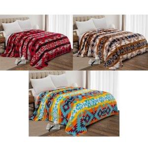 Shayoni- Fluffy Fleece One Ply Blanket - XL Queen Size (1560)
