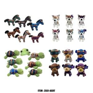 Printed Plush Toy 10" (3551-ASRT)