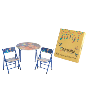 Camping Design Kids table & chair 3pcs set (NTVK-002)