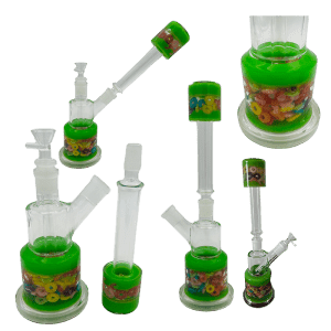 14" Water Pipe 2 Way Straight - Cereal (SMKZ208)